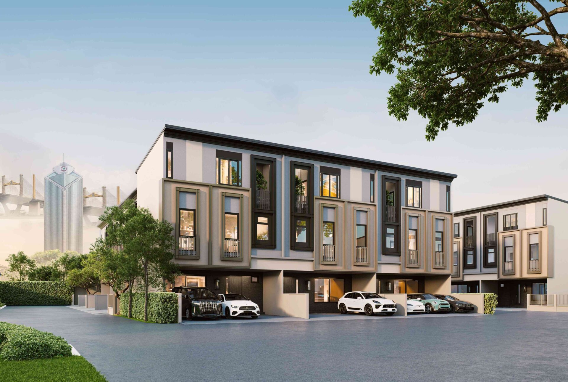 ภาพทาวน์โฮมย่านสุขสวัสดิ์-ประชาอุทิศ จาก Maison Development