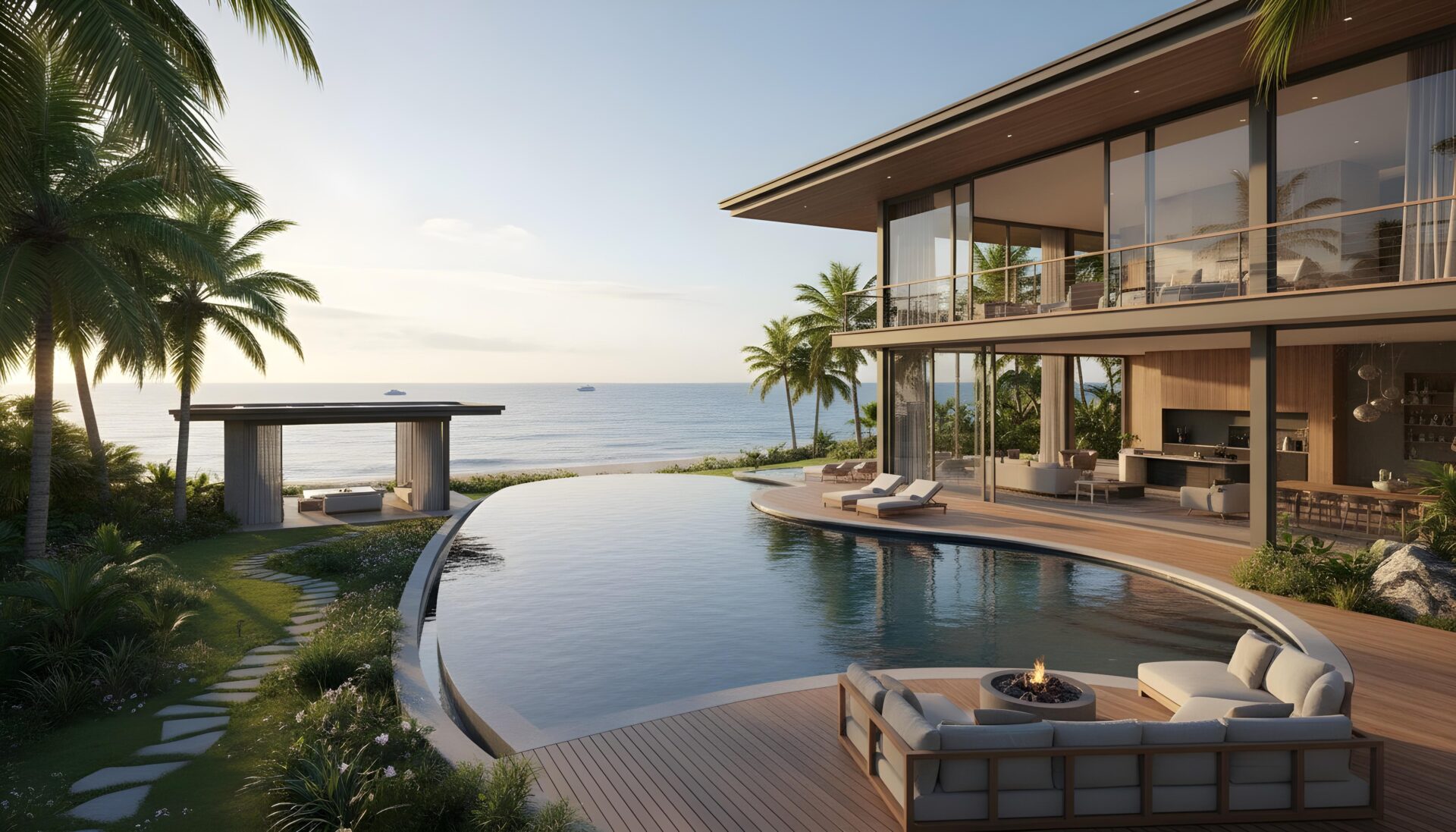 บ้านที่มีสระว่ายน้ำในบ้าน