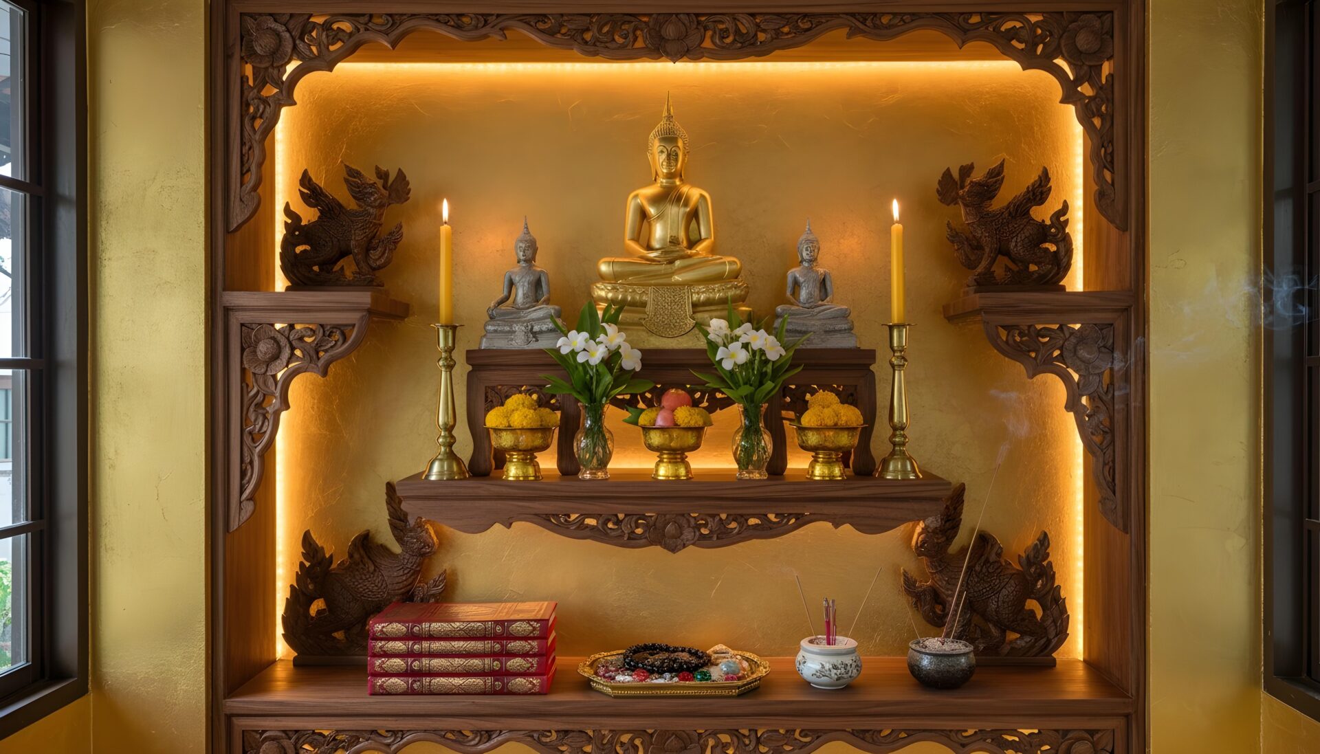 วิธีตั้งหิ้งพระในบ้าน